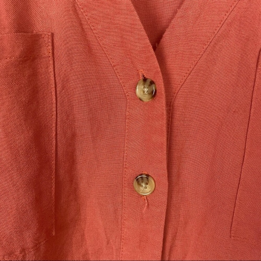 08 A New Day Rustic Red Jumpsuit Belted Chic - Picture 4 of 16
